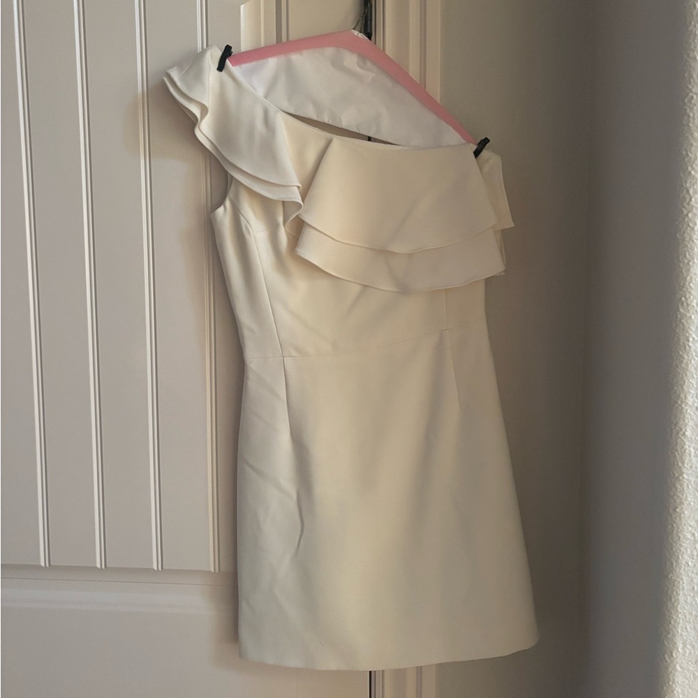 Elegant Off-Shoulder Cream Dress